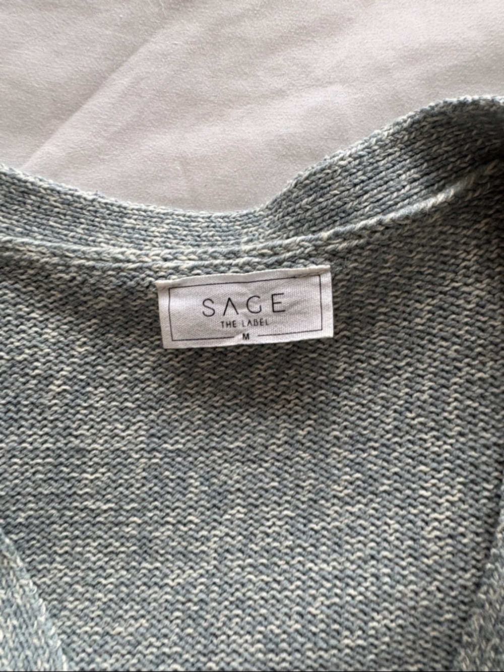 Sage Short-Sleeve Wrap Cardigan in Heather Gray - Picture 2 of 4